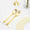 Plastic Spoons 12pc/bag - Gold - Events and Crafts