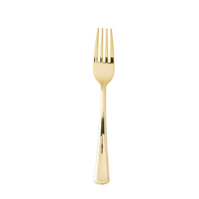 Plastic Forks 12pc/bag - Gold - Events and Crafts