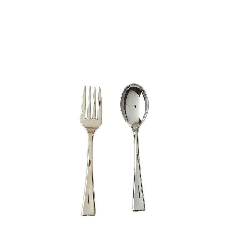Plastic Mini Spoon - fork and spoon