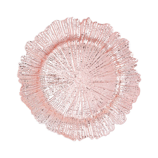 Plastic Reef Charger Plate 13" - Blush