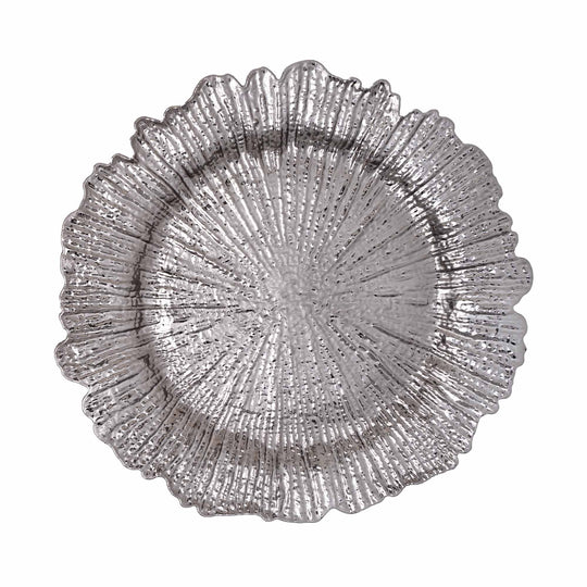 Plastic Reef Charger Plate 13" - Charcoal