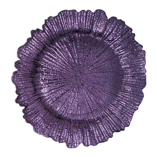 Plastic Reef Charger Plate 13" - Purple
