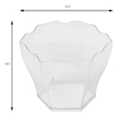 Mini Scalloped Bowl - Clear dimensions