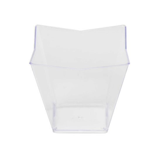 Plastic Mini Trapezoid Cup 4oz - Pack of 12