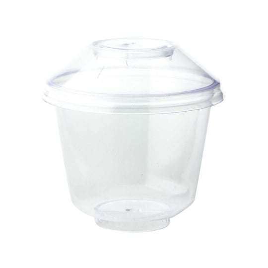 Plastic Mini Dessert Cup with Lid 5oz - Pack of 12
