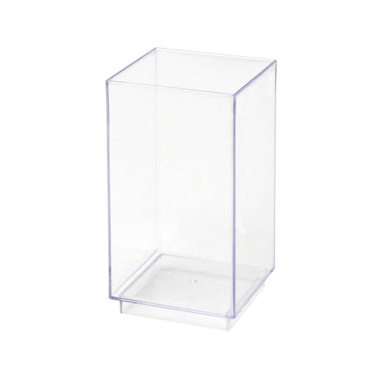 Plastic Tall Square Dessert Cup - Pack of 12