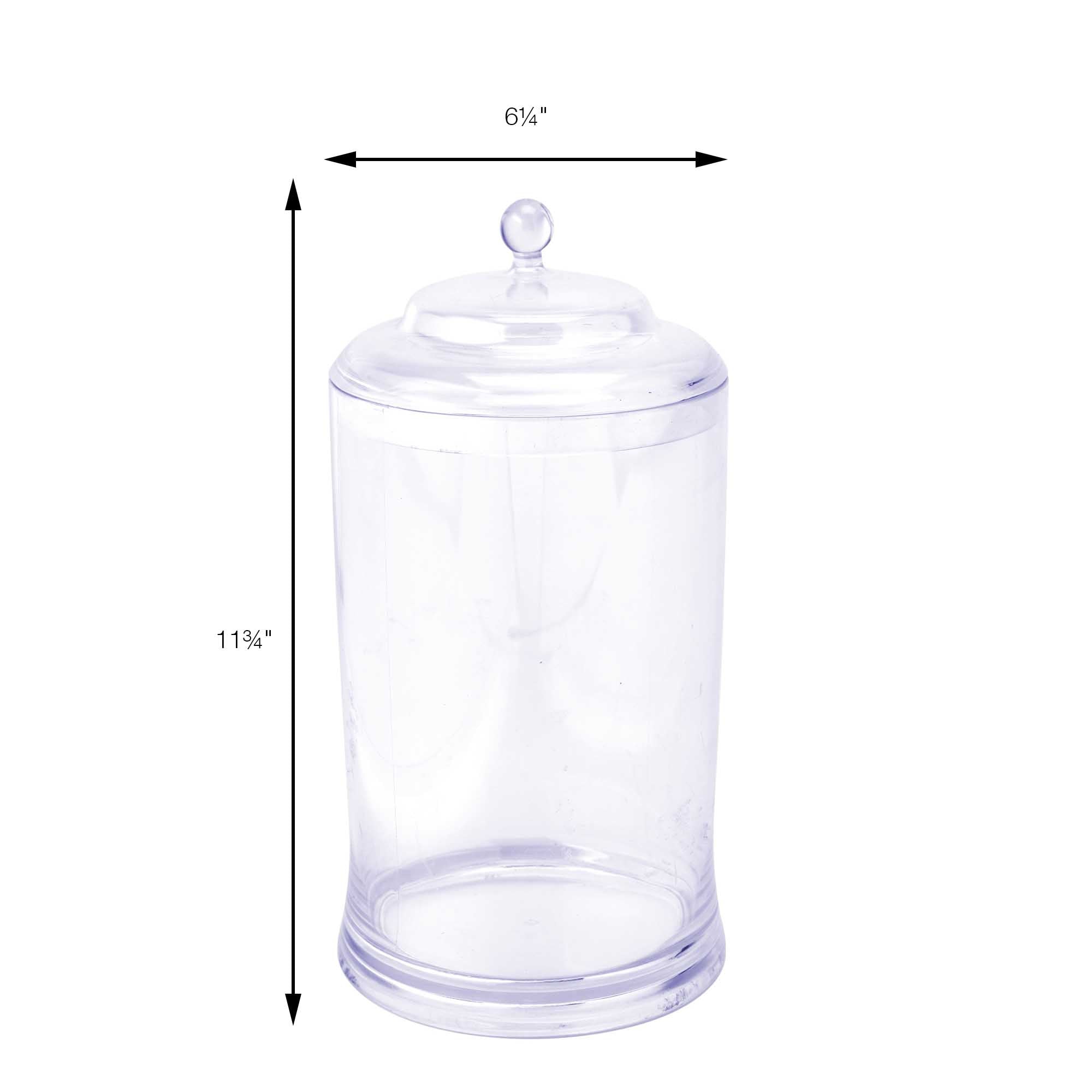 15 Clear Glass Apothecary Glass Jar with Lid