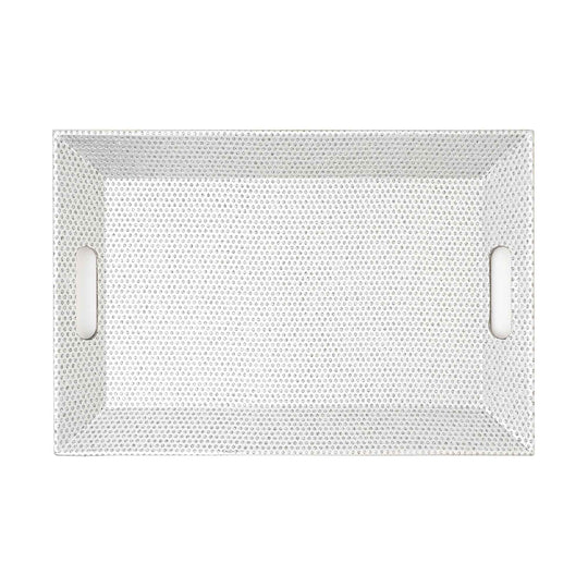 Isabella Collection Rectangular Plate - Silver