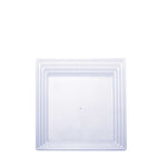 Square Plastic Tray - Clear 12" x 12" - Events and Crafts-Events and Crafts