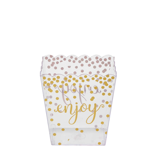Enjoy Scalloped Party Container