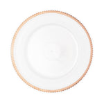 Scalloped & Beaded Edge Plastic Charger Plate 13" - Set of 6 - Events and Crafts-Simply Elegant