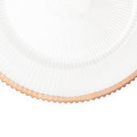 Scalloped & Beaded Edge Plastic Charger Plate 13" - Set of 6 - Events and Crafts-Simply Elegant