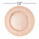 Pinstripe Plastic Charger Plate 13" - Set of 6 - Events and Crafts-Simply Elegant
