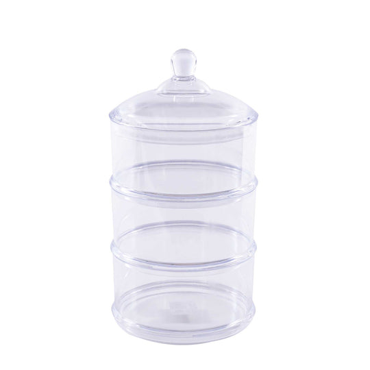 Plastic 3 Tier Candy Jar with Lid
