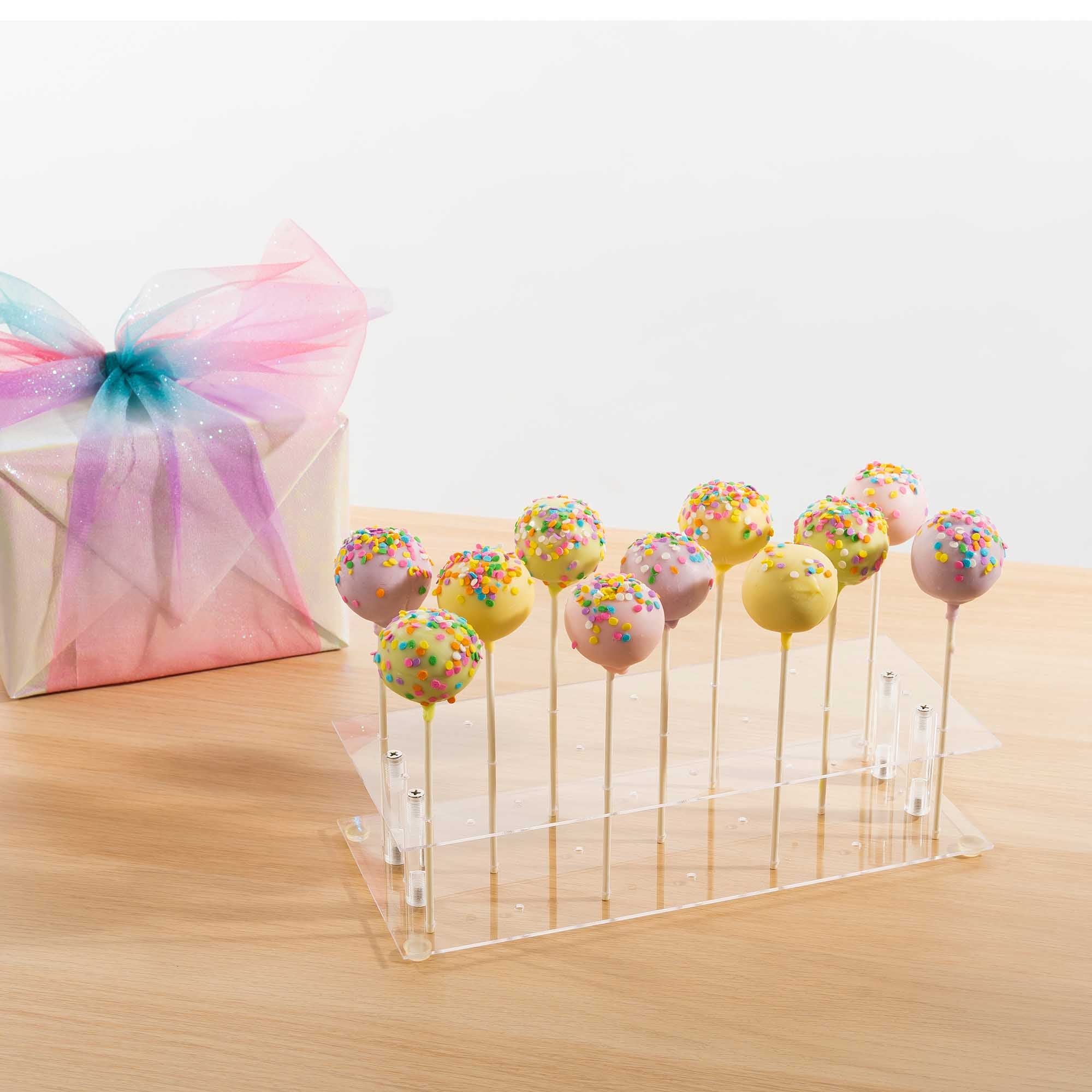 Acrylic Cake Pop Stand | Holds Up to 12 Skewers