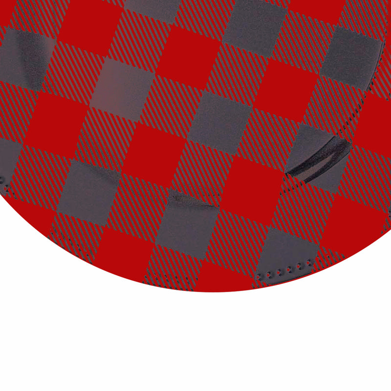 Buffalo Check Plastic Charger Plate 13" - Red - Events and Crafts-Simply Elegant