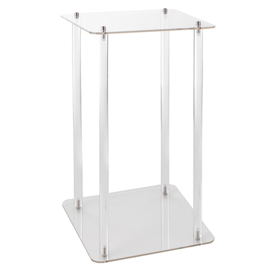 Modern Acrylic Floral Riser 16"