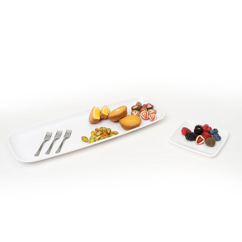 Premium Plastic Mini Appetizer & Dessert with Platter - Events and Crafts-Events and Crafts