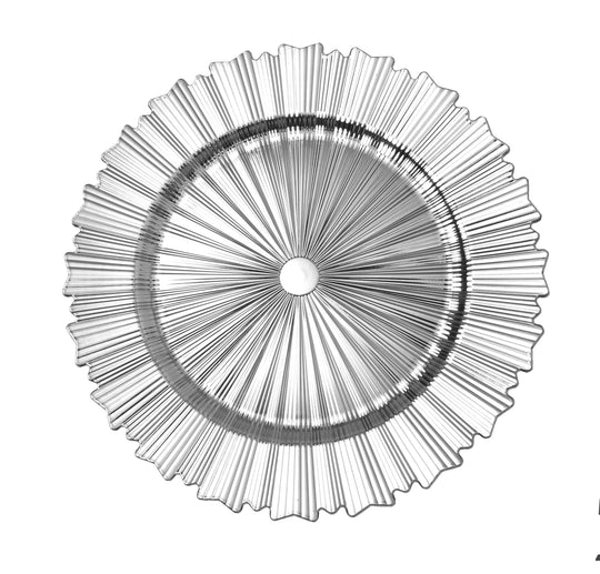 Modern Plastic Charger Plate 13" - Silver