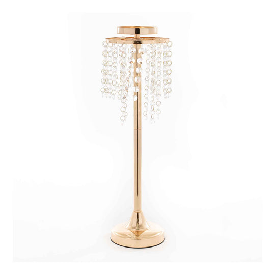 Crystal Drop Centerpieces - Gold