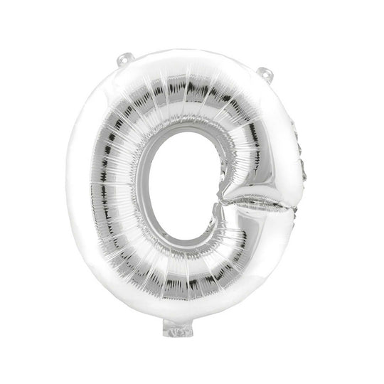 Mylar Balloon Letter O - Silver 16"