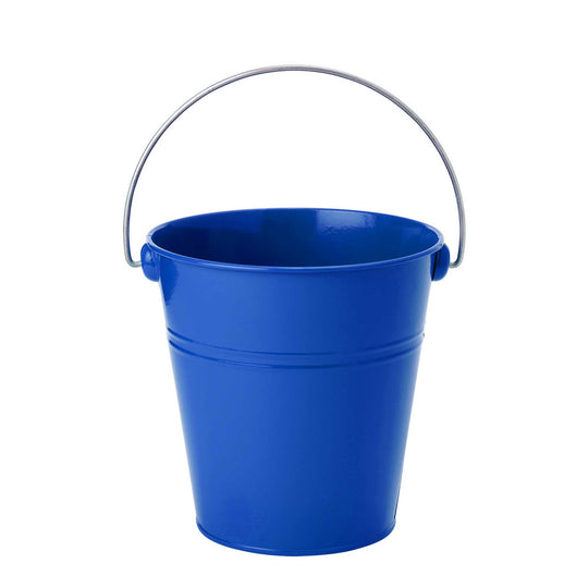 Small Metal Bucket - Royal Blue 4.25" Tall