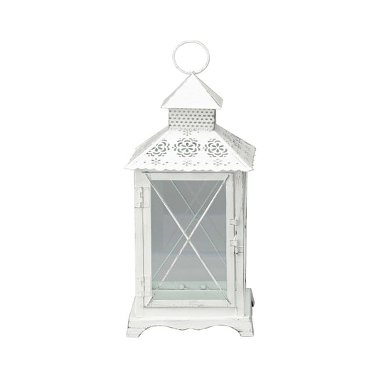 Rustic Metal Lantern 11.5"