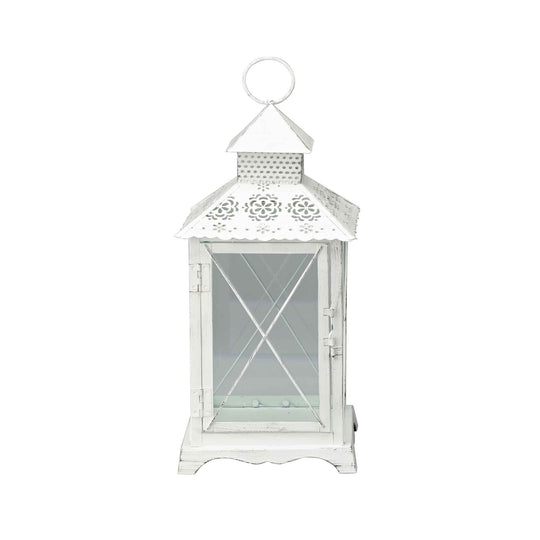 Rustic Metal Lantern 14.5"