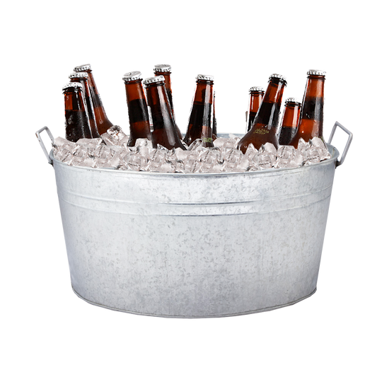 Galvanized Beverage Tub - 6 Gallon