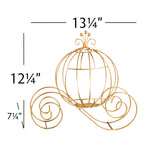 Small Wire Pumpkin Carriage - Gold - Events and Crafts-Simply Elegant
