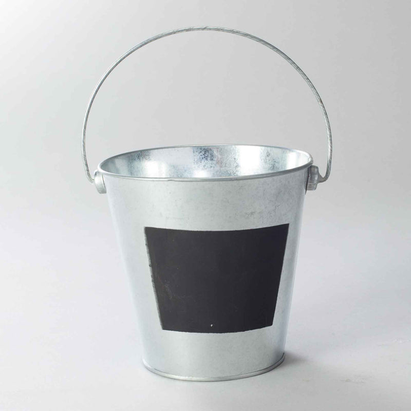 Metal Pail with Chalkboard - Events and Crafts-Events and Crafts