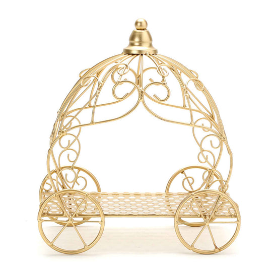 Wire Carriage Stand - Gold
