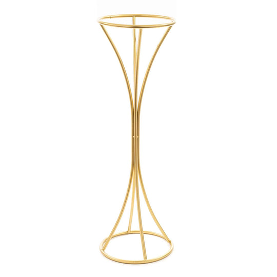 Geometric Floral Riser - 28 Inch-Gold