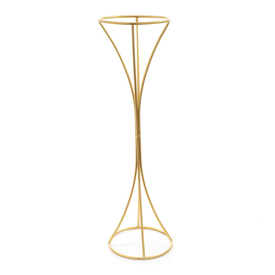 Geometric Floral Riser - 40 Inch-Gold