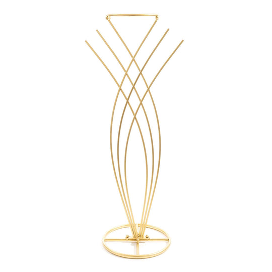 Wave Floral Stand - 42 Inch-Gold