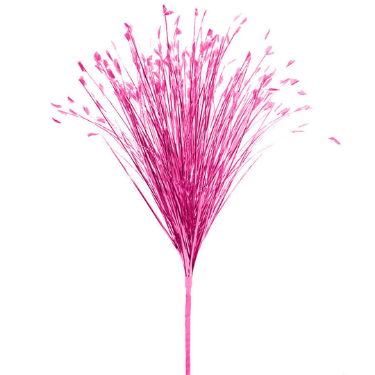 Metallic Onion Grass Spray Pick - Fuchsia