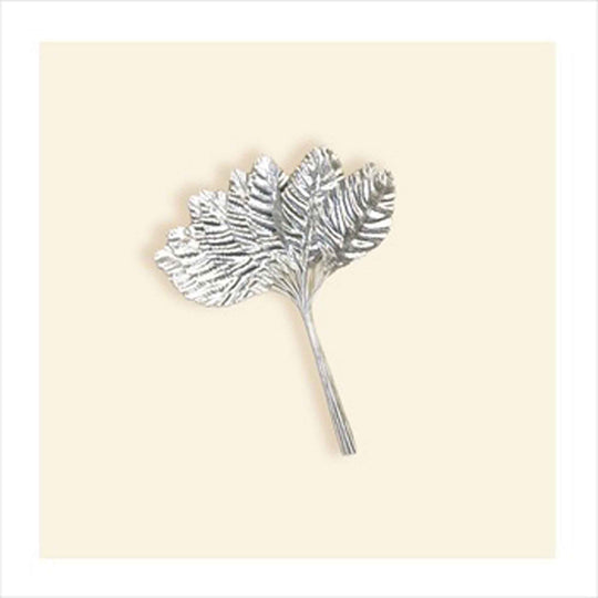 Artificial Corsage Leaves-Silver