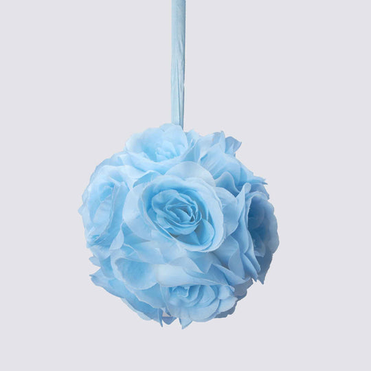 Six Inch Floral Pomander - Blue