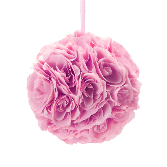 Ten Inch Floral Pomander - Pink