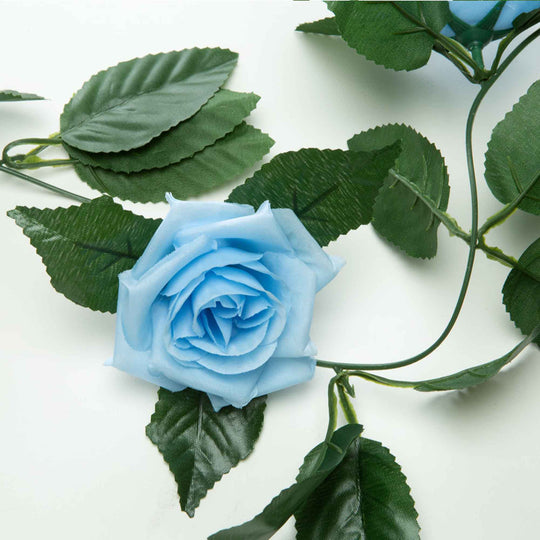 Artificial Rose Garland - Blue