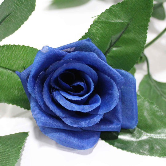 Artificial Rose Garland - Royal Blue