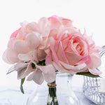 Artificial Hydrangea and Rose Nosegay - Events and Crafts