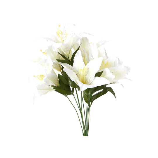 Artificial White Tiger Lily Bundle