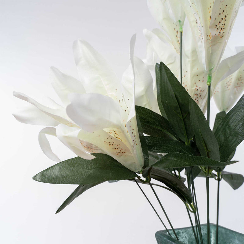 Artificial White Tiger Lily Bundle - Events and Crafts