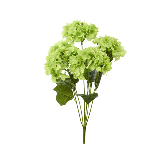 Artificial Hydrangea Bush - Apple Green