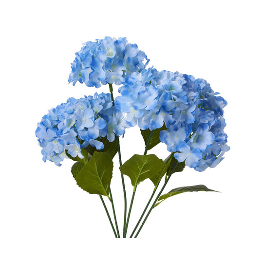 Artificial Hydrangea Bush - Blue