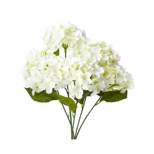 Artificial Hydrangea Bush - Ivory