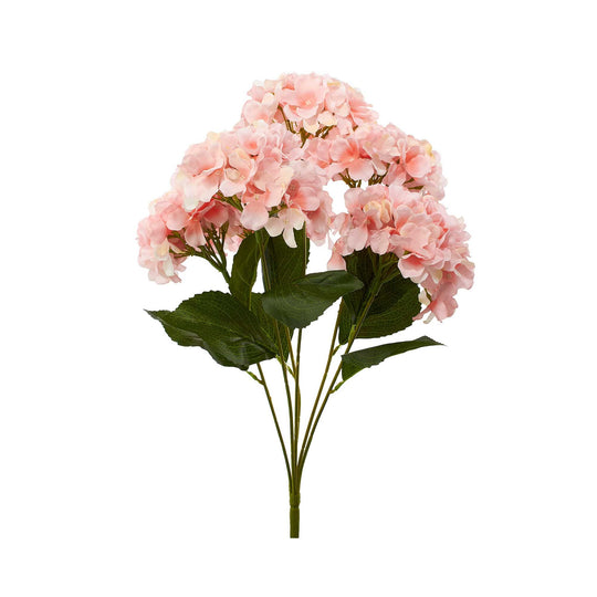 Artificial Hydrangea Bush - Light Pink