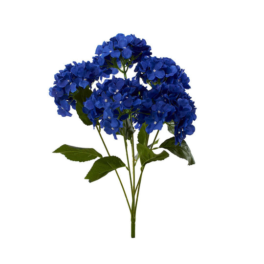 Artificial Hydrangea Bush - Royal Blue