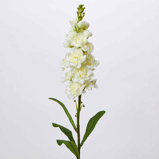 Artificial Delphinium Stem-White
